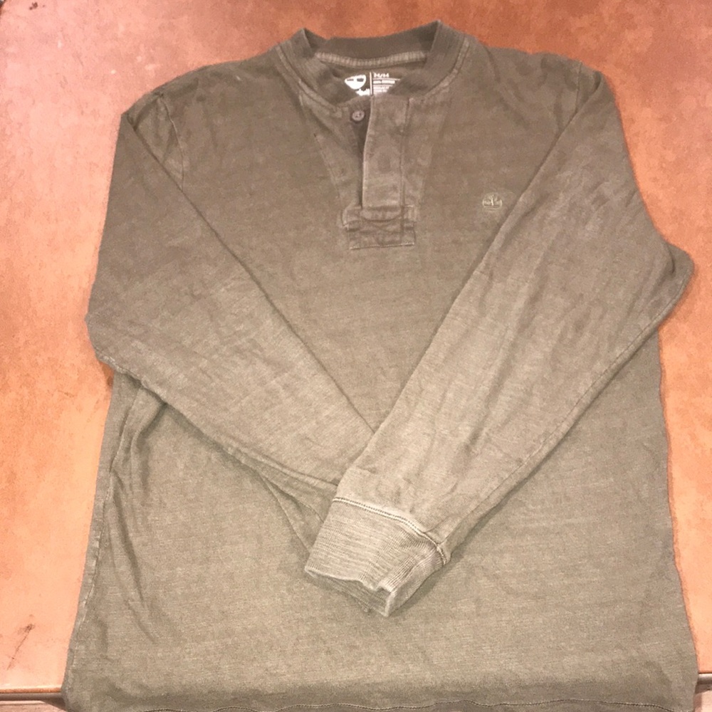 Timberland Long Sleeve Henley Button-Up